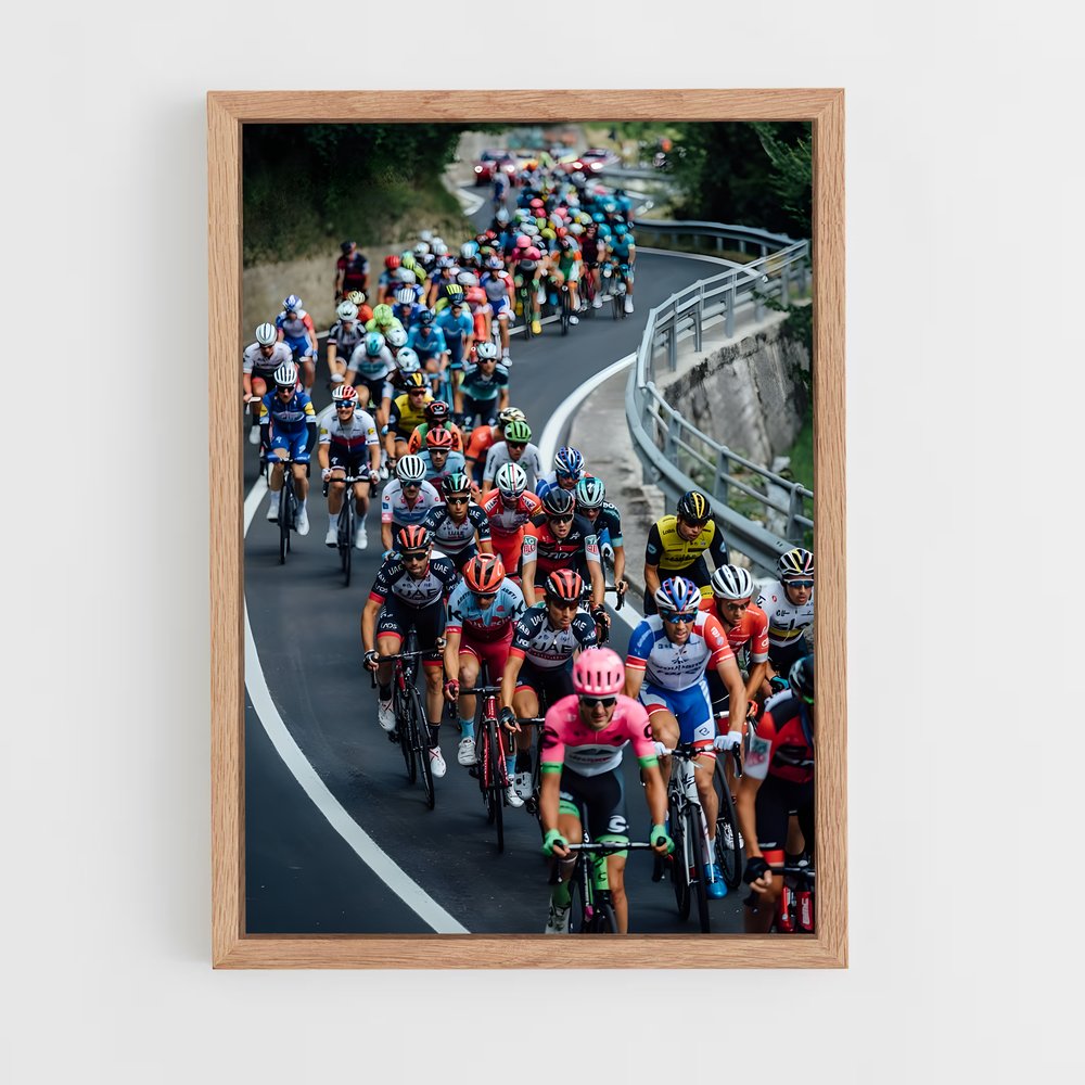 Poster Giro route – affiche Cyclisme (vue 4)